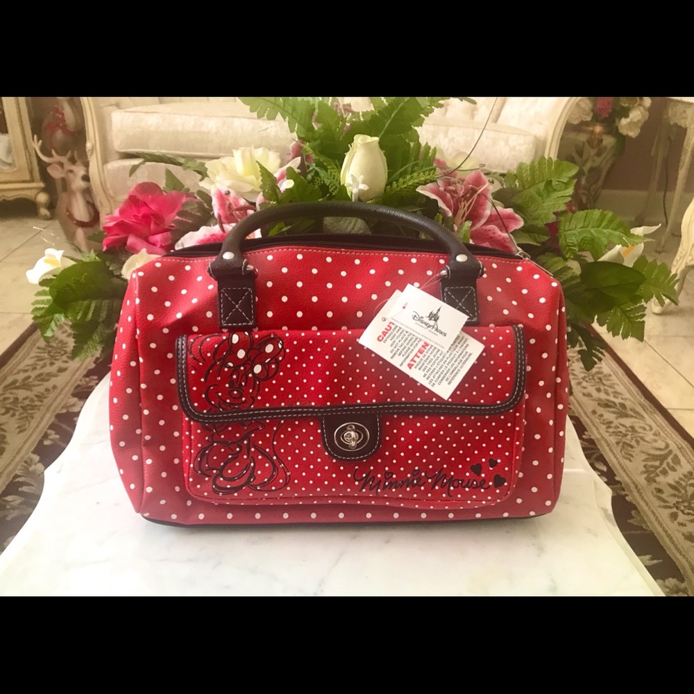 Disney Park Minnie Mouse Red Polka Dot Purse